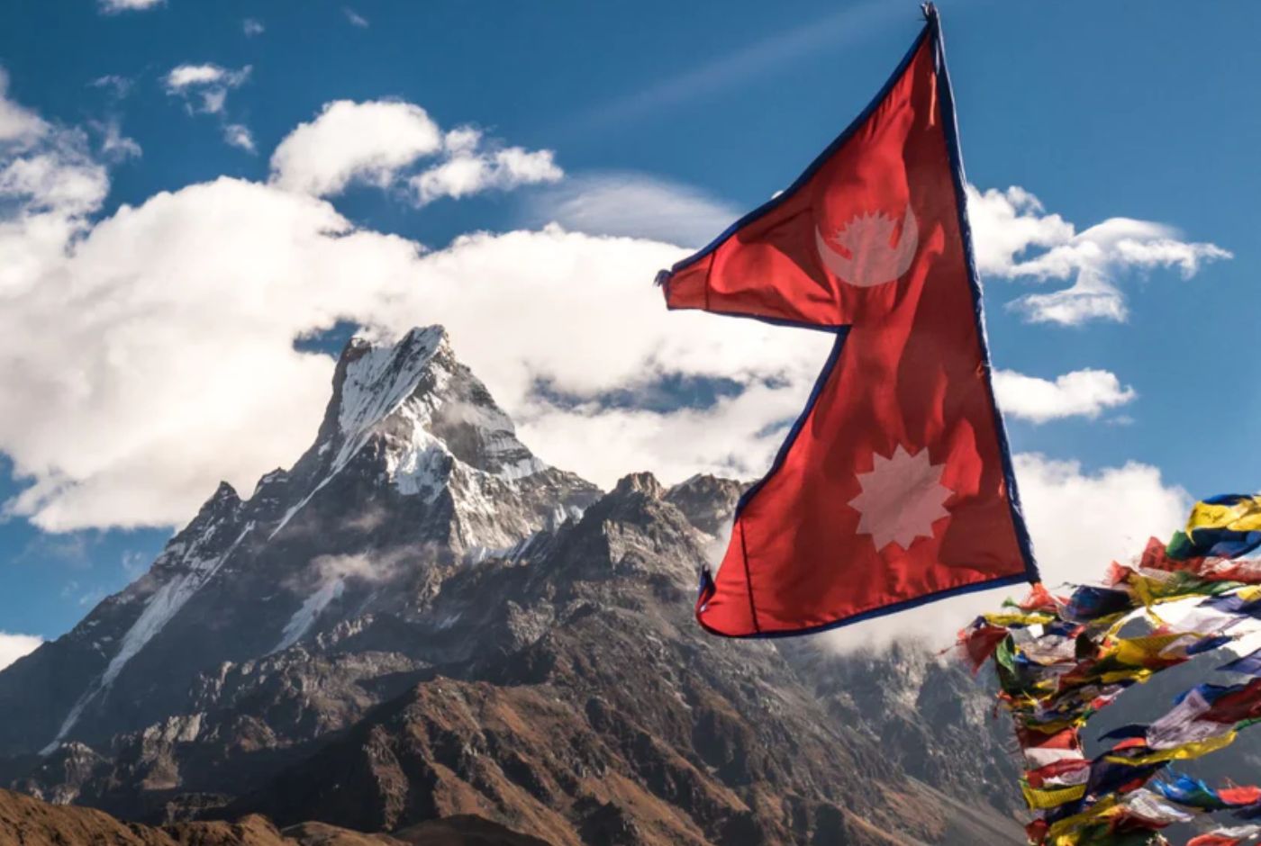 Himalayan panorama showing Nepal's distinct identity between India and China