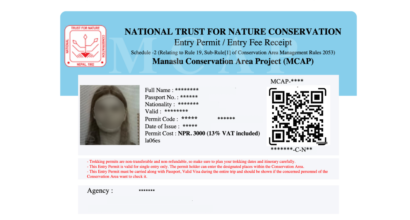 Manaslu Conservation Area Permit