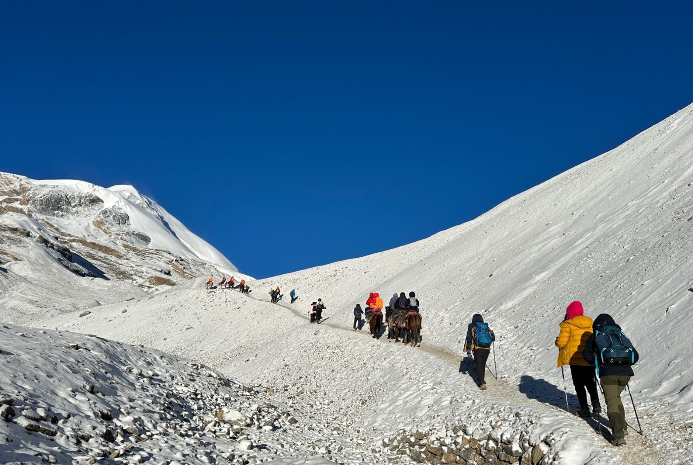 Route experience in annapurna